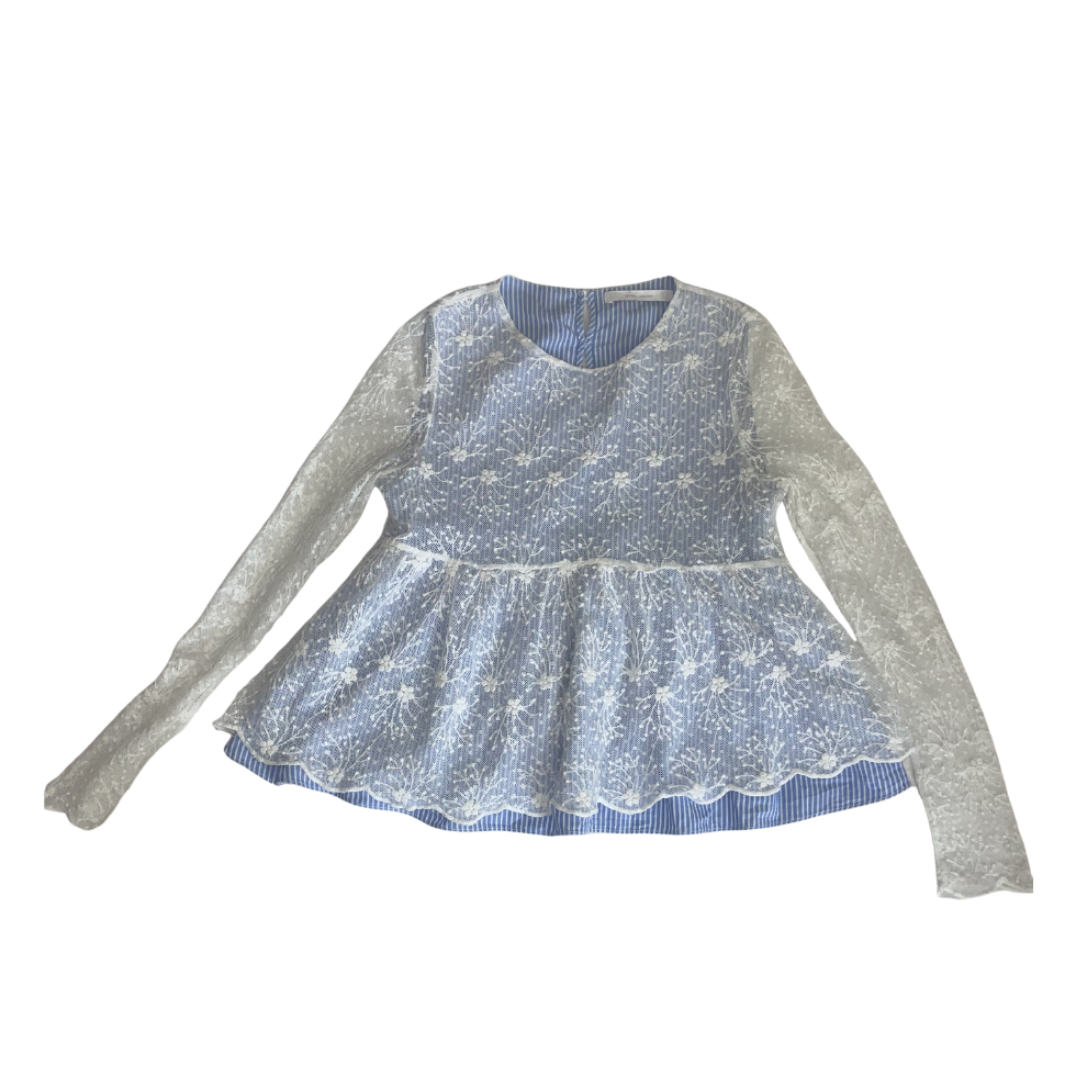 Blue Longsleeve Shirt – Zara, Size S