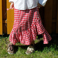 Zara Flowy Cotton Picnic Skirt